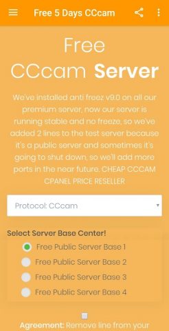 5 Days CCcam Generator для Android — скриншот 3