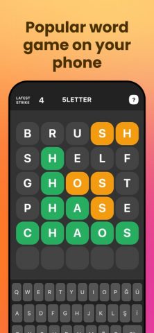 5 Letter — Word search puzzle для iOS — скриншот 1