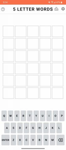 5 Letter Words для Android — скриншот 2