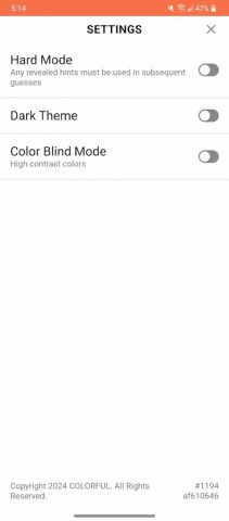 5 Letter Words для Android — скриншот 5