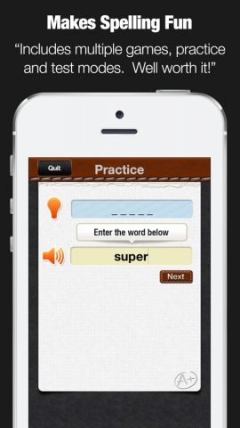 A+ Spelling Test для iOS — скриншот 3