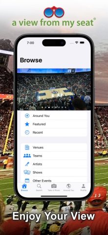 A View From My Seat для iOS — скриншот 1