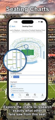 A View From My Seat для iOS — скриншот 4