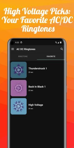 AC DC Ringtones для Android — скриншот 5