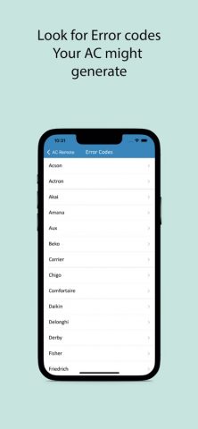 AC Remote для iOS — скриншот 5