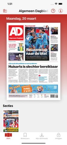 AD — Digitale krant для iOS — скриншот 1