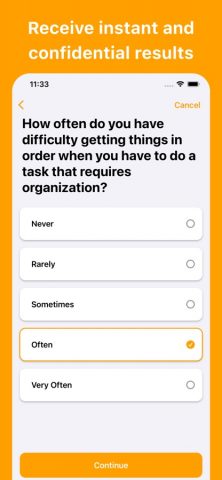 ADHD Test (Adult) для iOS — скриншот 2
