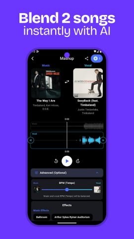 AI DJ — Mashup Maker Vocal для Android — скриншот 2