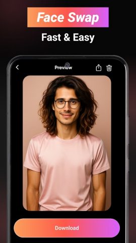 AI Face Swap Deep : Swap Video для Android — скриншот 1