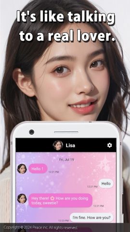 AI Girlfriend — Romantic chat для Android — скриншот 2