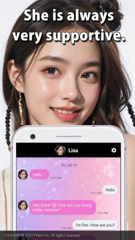 AI Girlfriend — Romantic chat для Android — скриншот 3