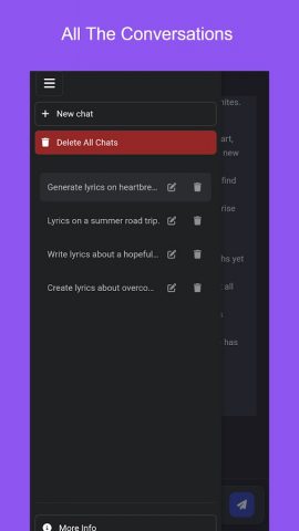 AI Lyrics Generator для Android — скриншот 4