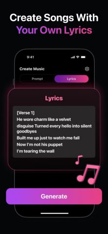 создавать музыку с AI для iOS — скриншот 5