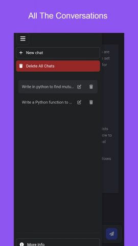 AI Python Code Generator для Android — скриншот 4