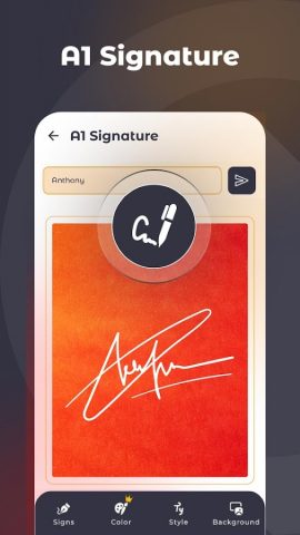 AI Signature Maker to My Name для Android — скриншот 2