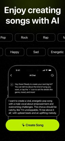 Song AI: AI Music Generator для iOS — скриншот 2