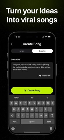 Song AI: AI Music Generator для iOS — скриншот 4