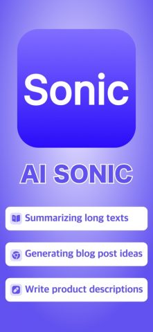 AI Sonic — Chat & Write Bot — скриншот 1