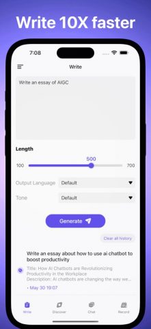 AI Sonic — Chat & Write Bot — скриншот 3