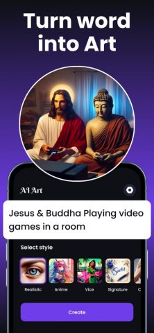 AIArt : AI Image Art Generator для iOS — скриншот 2