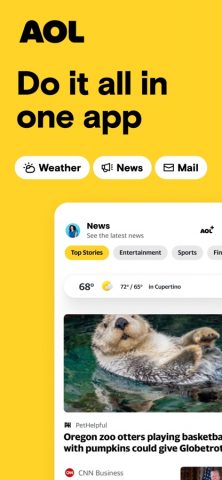 AOL Mail, News, Weather для iOS — скриншот 1