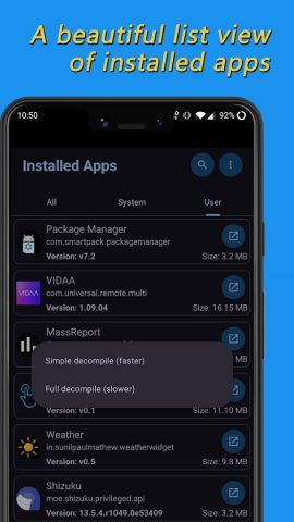 APK Explorer для Android — скриншот 1