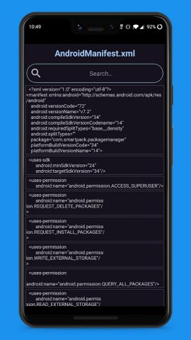 APK Explorer для Android — скриншот 5