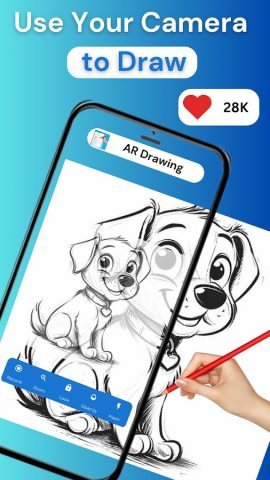 AR Drawing: Anime Sketch Paint для Android — скриншот 1