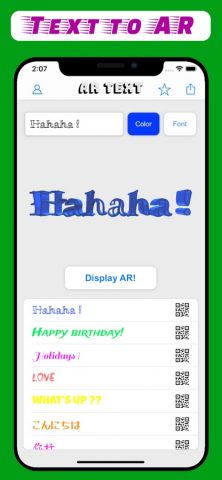 AR Text — 3D text to AR для iOS — скриншот 1