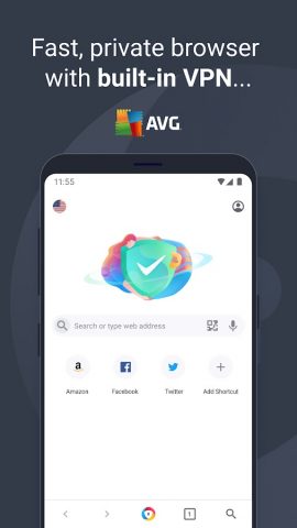 AVG Secure Browser для Android — скриншот 1