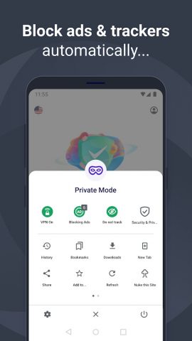 AVG Secure Browser для Android — скриншот 3