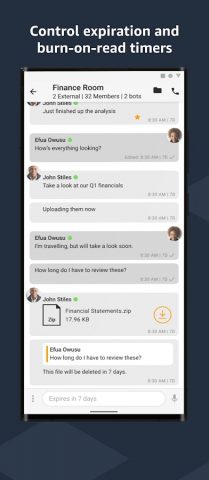 AWS Wickr для Android — скриншот 3