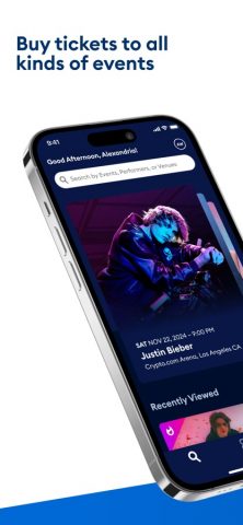 AXS Tickets для iOS — скриншот 1