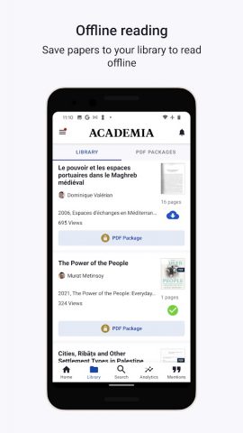 Academia.edu для Android — скриншот 2