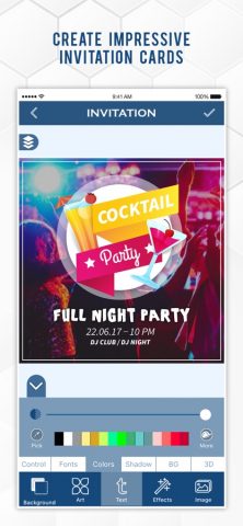 Ace Invitation Maker для iOS — скриншот 1