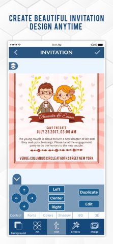 Ace Invitation Maker для iOS — скриншот 4