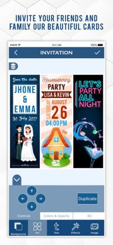 Ace Invitation Maker для iOS — скриншот 5