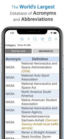 Acronym Finder для iOS — скриншот 1