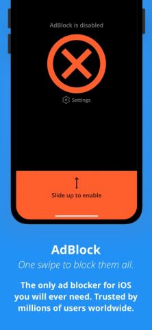 AdBlock для iOS — скриншот 1