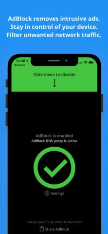 AdBlock для iOS — скриншот 2