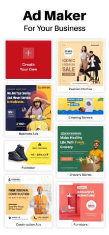 Advertisement Maker для iOS — скриншот 1