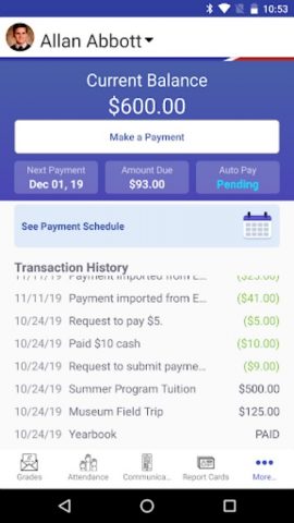 Aeries Mobile Portal для Android — скриншот 2