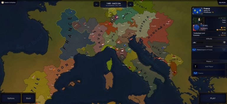 Age of History II Lite для iOS — скриншот 1