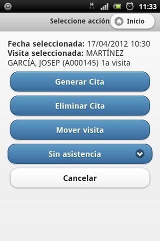 Agenda Web Salus для Android — скриншот 4