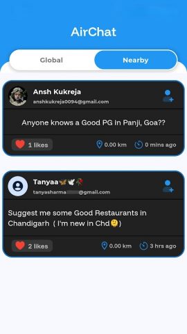 AirChat для Android — скриншот 1