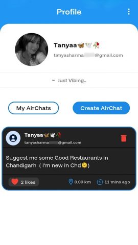 AirChat для Android — скриншот 3