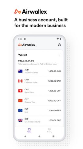 Airwallex для Android — скриншот 1