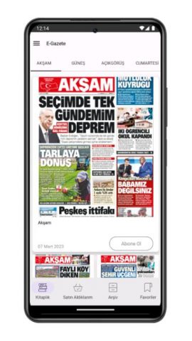 Akşam E-Gazete для Android — скриншот 3
