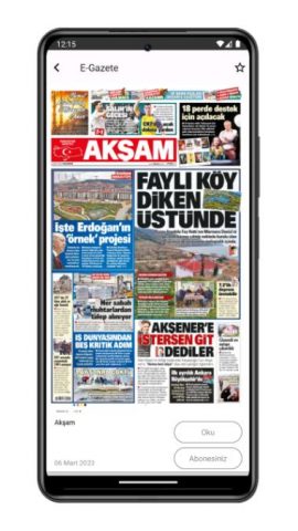 Akşam E-Gazete для Android — скриншот 5