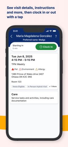 AlayaCare для iOS — скриншот 4